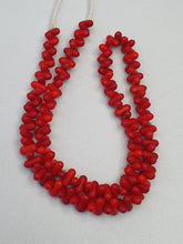 Authentic Old Beads Vintage Red Color Glass Beads Jewelry Necklace
